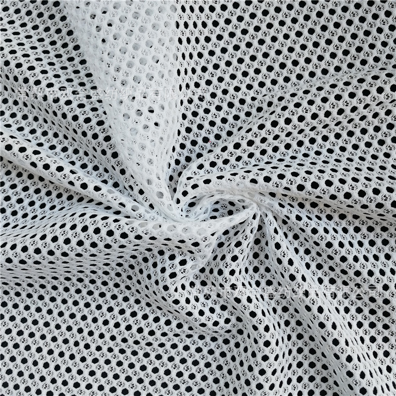 厂家直供经编网眼布透气弹力网眼布服装网布