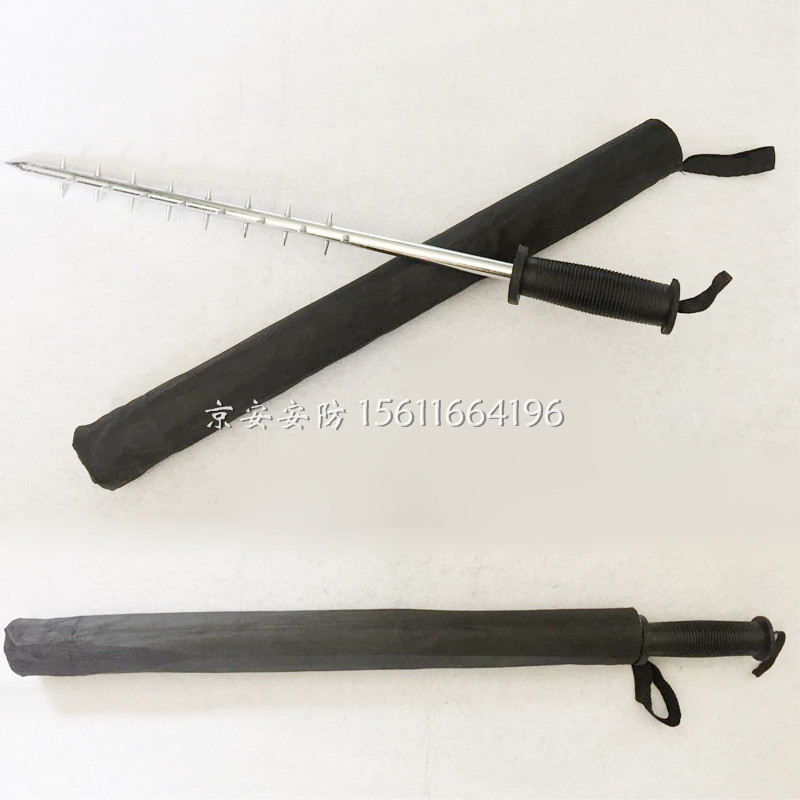 武术狼牙棒 武术表演训练器材 钢制狼牙棍 铁狼牙银行防身器材