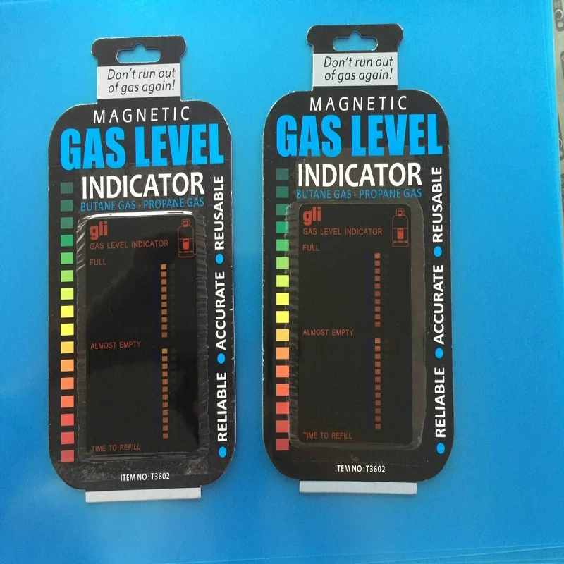 Профессиональный газовый измерительный газовый баллон Емкость газовый измерительный хаки изменение цвета Температура печать газовый тест наклейка