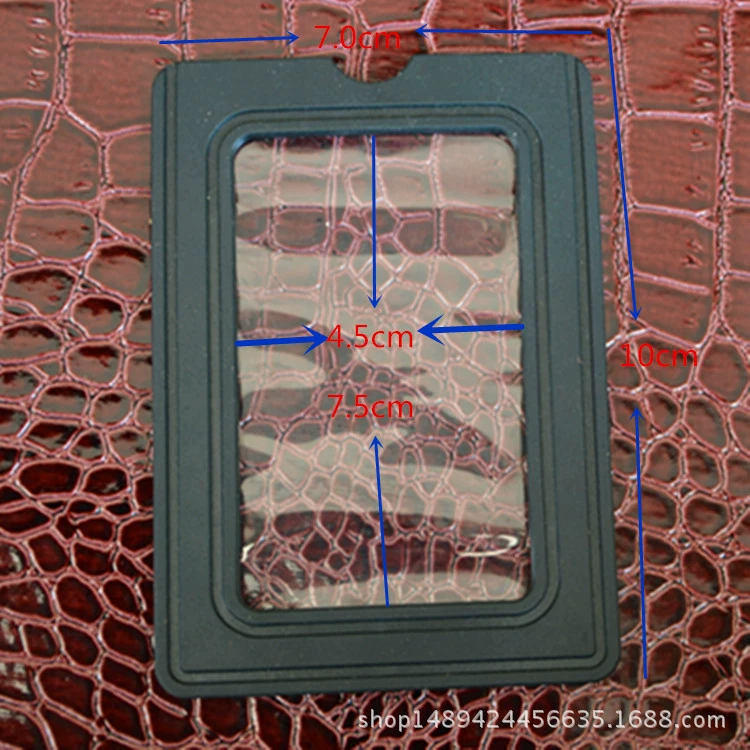 Фабрика прямой ПВХ рамка визитной карточки багажные аксессуары бирка пластиковая рамка визитной карточки ПУ рамка визитной карточки