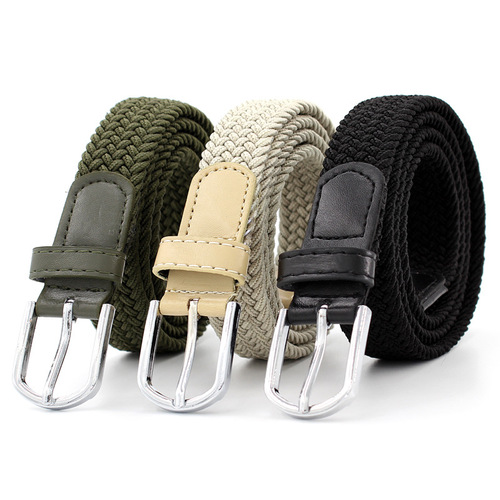 Women's Korean Fashion Elastic Elastic Braided Belt Unisex Student Versatile Decorative Belt Dropshipping