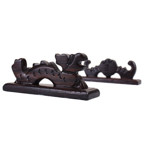 Biyoumi brush holder solid wood dragon-shaped pen mountain bat pen holder French painting wooden pen holder study supplies wholesale