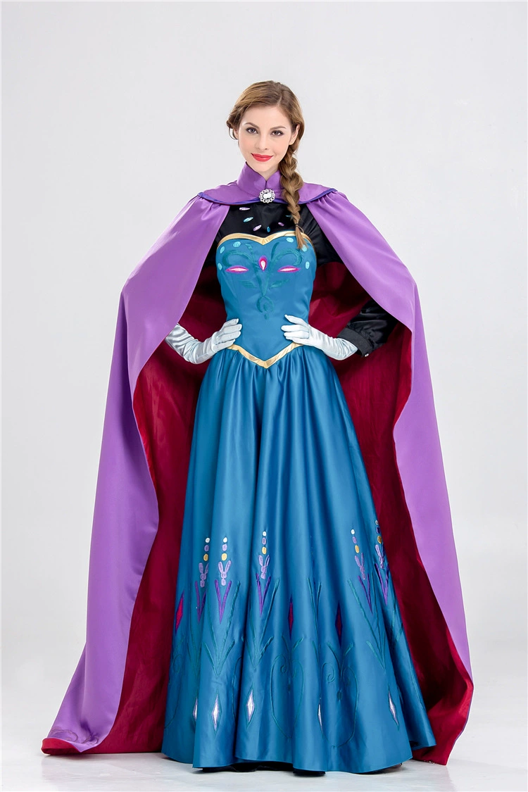 Платье, длинная юбка, костюм, Хэллоуин, «Холодное сердце» (Frozen), косплей, выпускной вечер