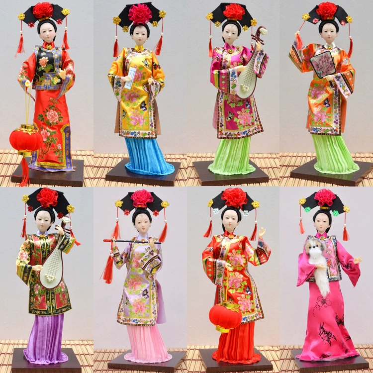 Специальное предложение Пекин Специальный шелковый человек Q версия Цин Гун Геге дворец специальные ремесла народные ремесла оптом