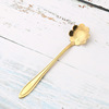 Spoon stainless steel, dessert coffee mixing stick, flowered