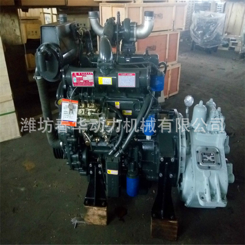 63KW船用潍坊柴油机R4105ZC 配杭齿40A齿轮箱 潍坊船用柴油机价格
