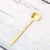 Spoon stainless steel, dessert coffee mixing stick, flowered