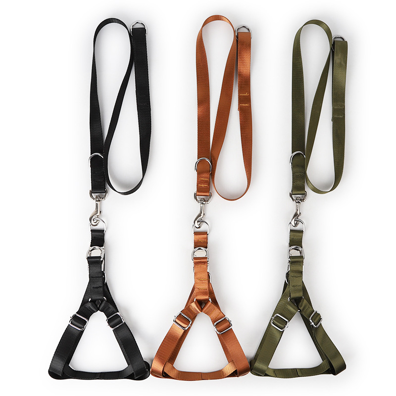 En stock al por mayor perro grande aleación hebilla pecho y espalda cuerda de tracción Golden Retriever frontera mu Husky perro grande correa de tracción