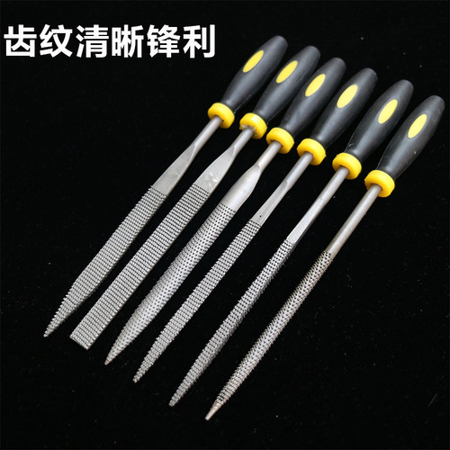 Factory direct sales mini woodworking files, hardwood files, 6-piece set of new wood files, mahogany files, small files