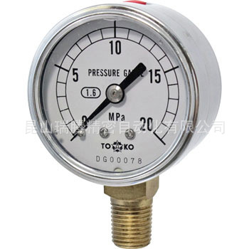 东洋计器兴业TOKO压力表SPA-1/4R-50x20MPa