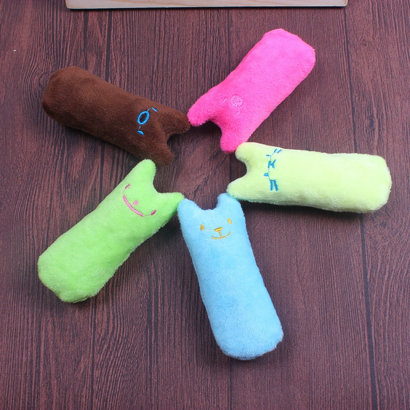 Plush mint toy, soft pet mini plush, 5 colors (blue, green, pink, yellow, brown)
