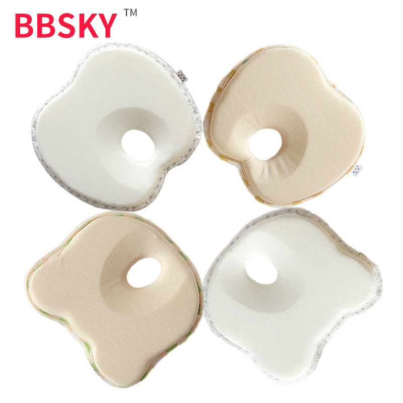 Bebé que forma la almohada bebé oso Apple almohada anti-Desviación cabeza esponja transpirable cuatro estaciones disponibles suministros maternos e infantiles