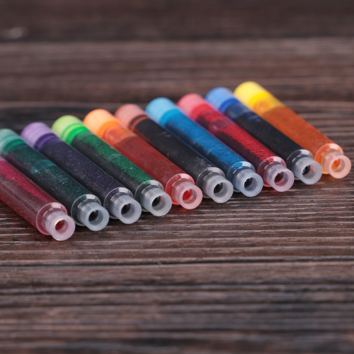 High-quality new color 3.4 caliber fountain pen replacement ink cartridge, 10 colors available, 359 series plastic pen
