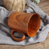 Factory direct selling natural jujube wood cup with a handle new product Mark Cup office water cup Japanese -style cup