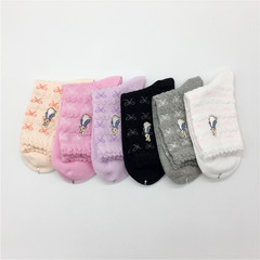 日系春秋款 彼菲兔褶皺邊中筒女襪棉襪 泡泡口休閒蝴蝶結棉線襪子