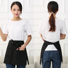 Coffee shop restaurant chef server work half apron Korean style short split small painting apron