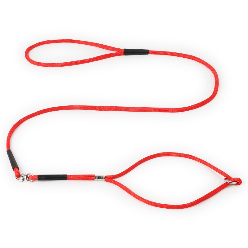 En stock venta al por mayor ulaishi Golden Panda serie llano nylon integrado cuerda competencia perro entrenamiento perro cadena mascota P cadena