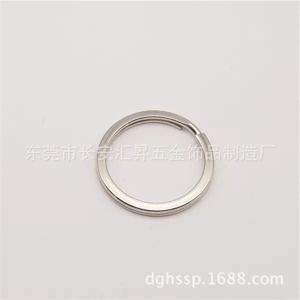 Factory direct large supply of low price high quality key ring flat ring/color key ring
