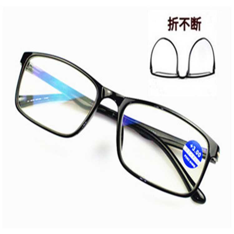 眼镜老花镜 防蓝光镜男女超轻TR90时尚舒适高清树脂片老光镜 批发