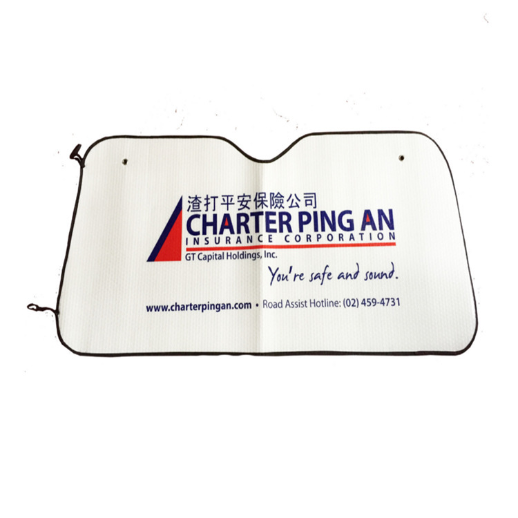 Car sunshade front shield heat insulation sun visor PE bubble aluminum foil sun shield professional advertising