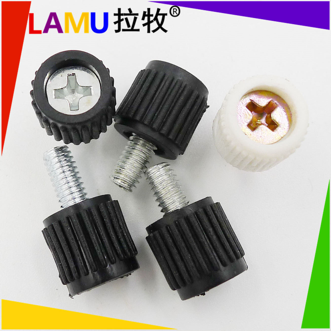 胶头螺丝批发望远镜支架电脑主机M3M4M5*8/10/12 手拧配件螺丝厂