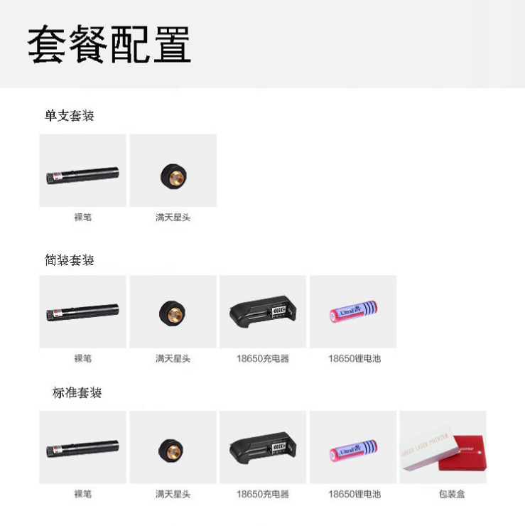 303 rojo y verde linterna láser estrellado linterna bandeja de arena de ventas Puntero de ventas directas de la fábrica