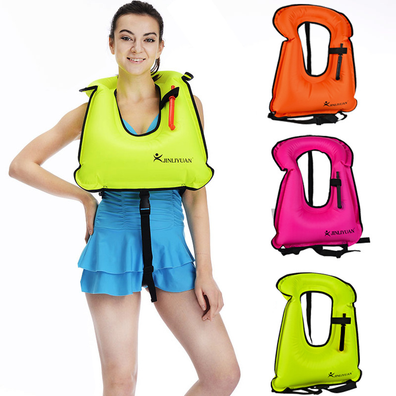 Swimming Inflatable Breathing Vest Snorkeling Buoyancy Safety Large Buoyancy Air Bag