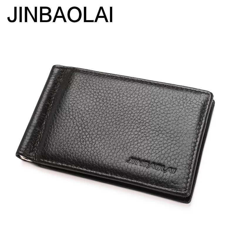 ultra-thin металлический кожаный держатель кредитной карты JINBAOLAI, держатель для документов иностранной торговли, красивая подкладка из натуральной кожи, дамская сумка доллар