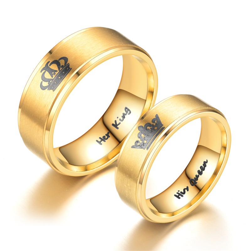 European and American explosive titanium steel gold double -level…