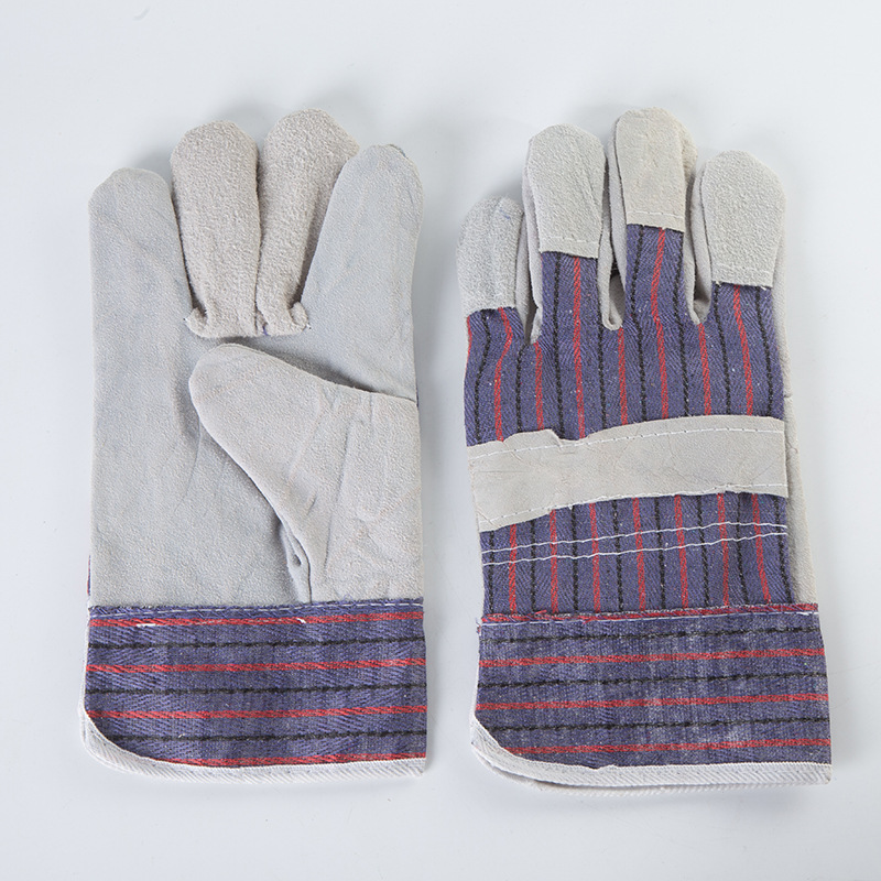 厂家直销电焊隔热手套焊工劳保牛皮 防护手套 电焊手套劳保手套