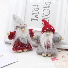 圣诞节发饰配件DIY手工材料 羊毛毡老人雪人公仔圣诞树花环装饰品