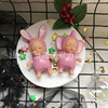 Children's decorations, jewelry plastic, cartoon dessert cute rabbit, caterpillar, unicorn