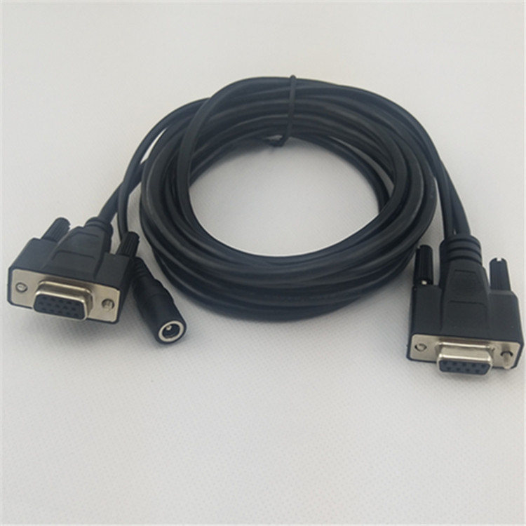 DB15母转DB9母 DC5521串口线,9针转15针 DB9/DB15 串口转并口线