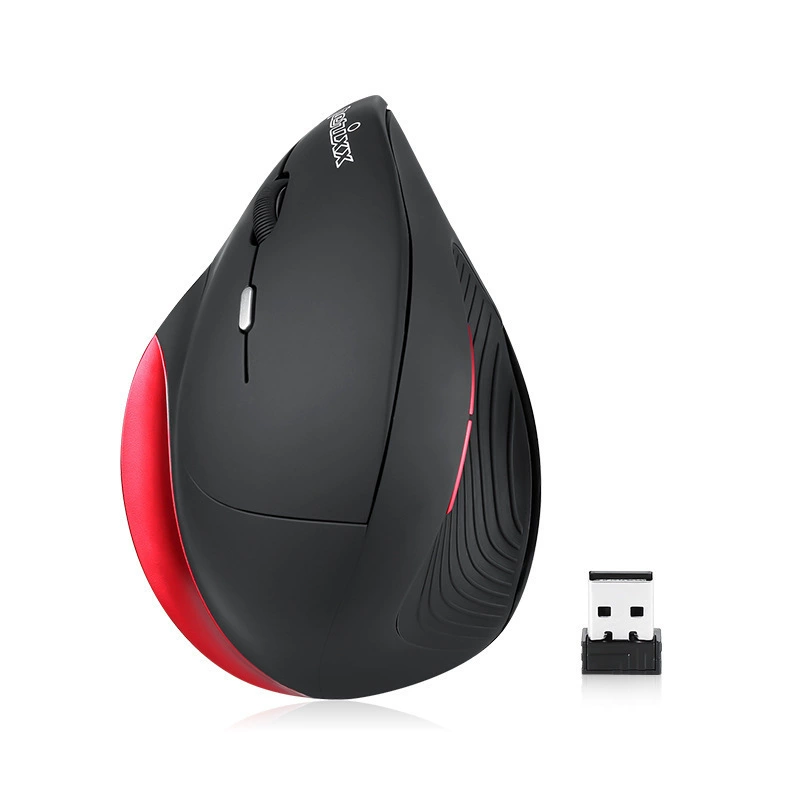 Left -handed wireless vertical mouse vertical programmable optoelectronic laptop book -type ergonomic mouse