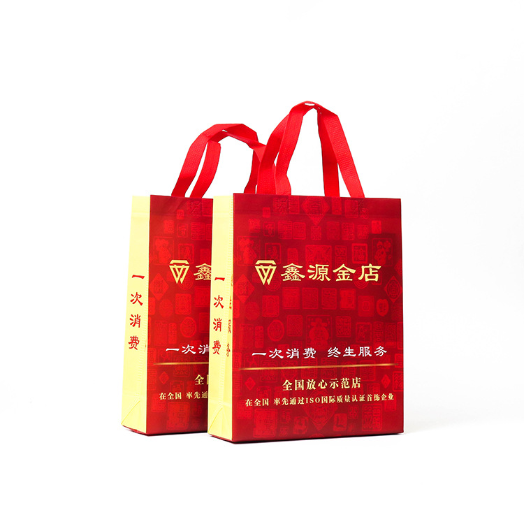 供应覆膜无纺布袋子立体手提袋印字LOGO彩色袋广告卡通彩印购物袋