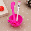 Cosmetic plastic handheld face mask, tools set, Korean style, 4 piece set, wholesale