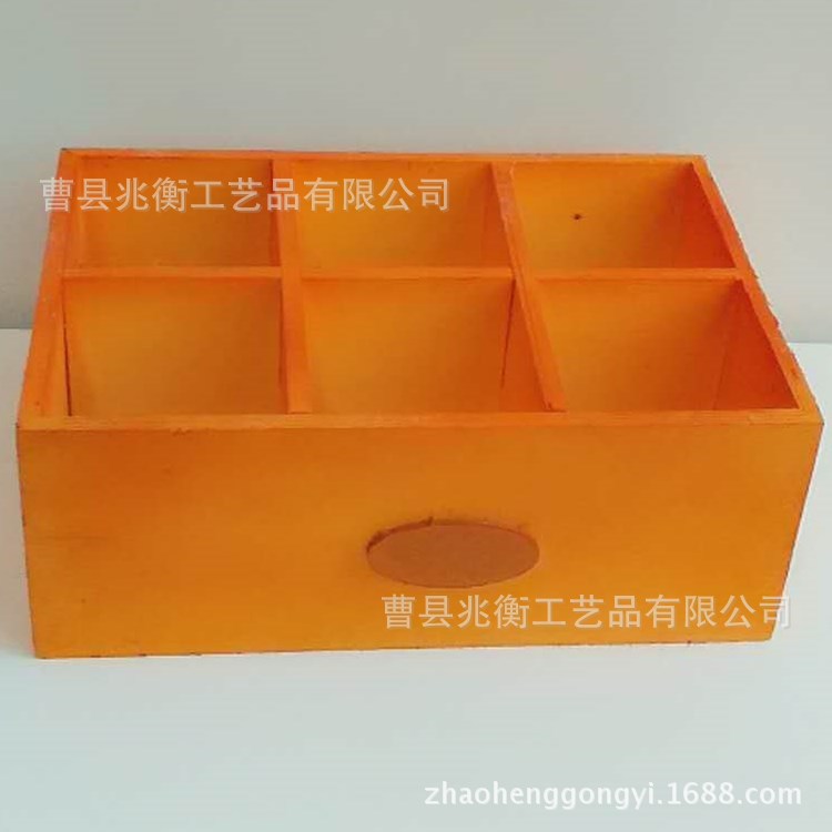 나무 멀티 그리드 데스크탑 스토리지 박스 화장품 마무리 상자 식료품 홈 장식 빈티지 상자 제조 업체 도매