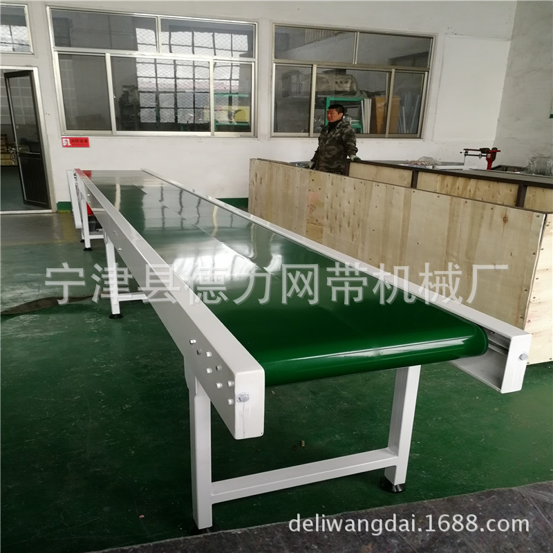 轻型皮带输送机 大倾角输送机双层皮带流水线 皮带输送