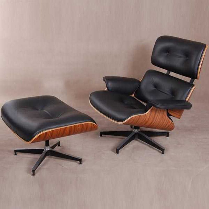 Simple moderno Eames reclinable ocio dormitorio estudio Oficina primera capa de piel de vaca silla solo sofá reclinable image 5