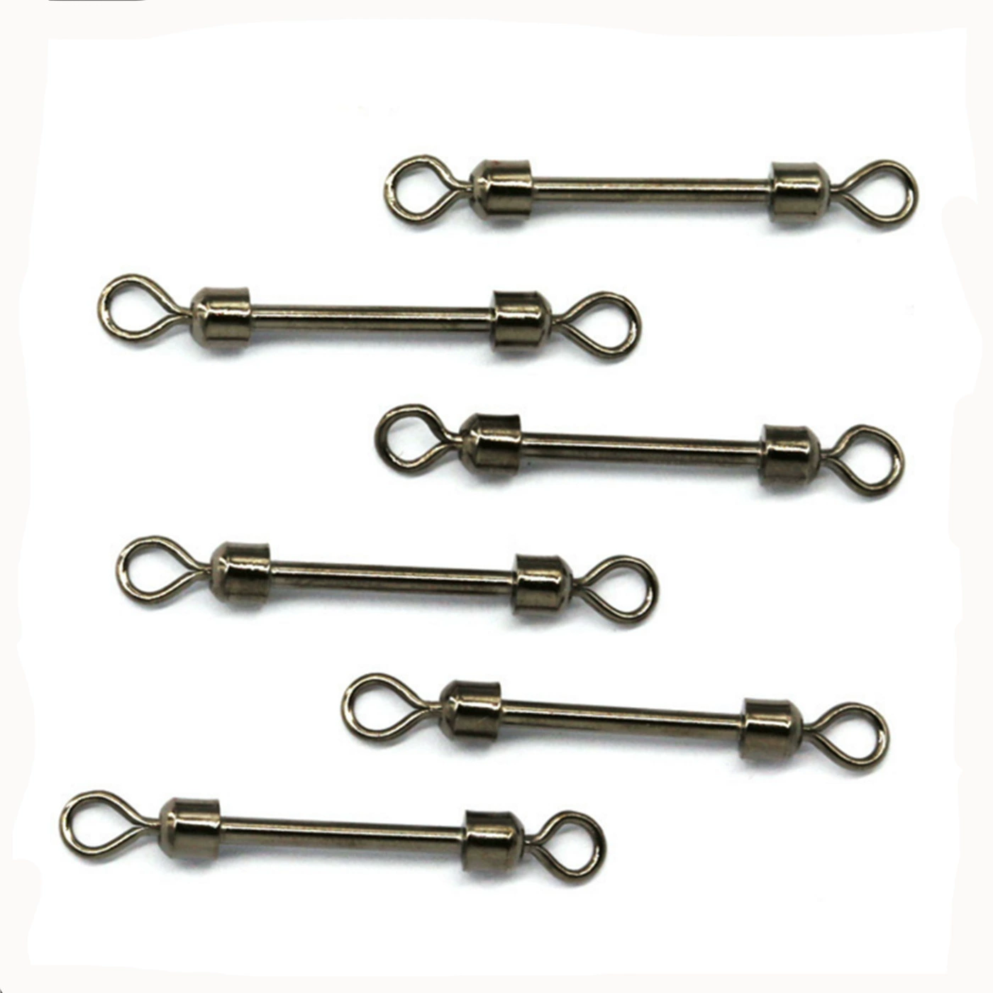 Lead sheet swivel quick pin closed lead leather seat double-head swivel fishing gear small accessories manufacturer wholesale