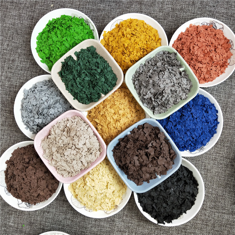 真石漆复合岩片  内墙专用薄型岩片30目 彩色岩片 1-3  3-5MM岩片