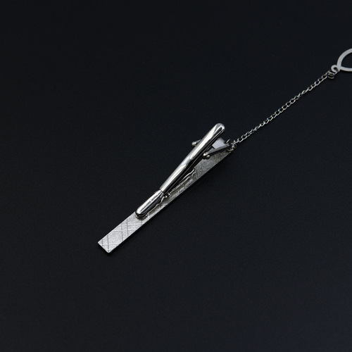 Tie clip men's formal wear men's silver simple wholesale quality supply business tie clip professional security