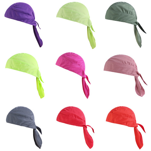 Summer Thin Outdoor Cycling Pirate Hat Quick-drying Sports Headband Sweat-wicking Breathable Sunscreen Headgear Pirate Headband