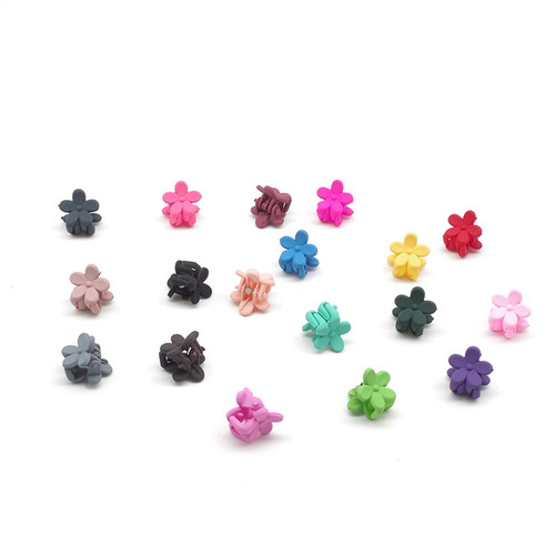Korean flower grabber small frosted children's hairpin girls mini bangs clip 2 yuan store jewelry supply