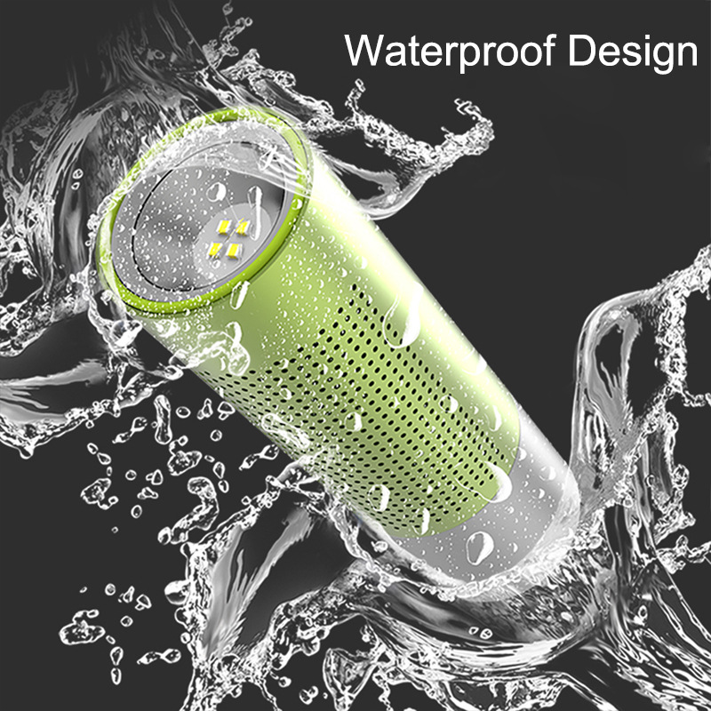 BT201 small steel gun flashlight Bluetooth speaker card outdoor waterproof portable music call metal small stereo