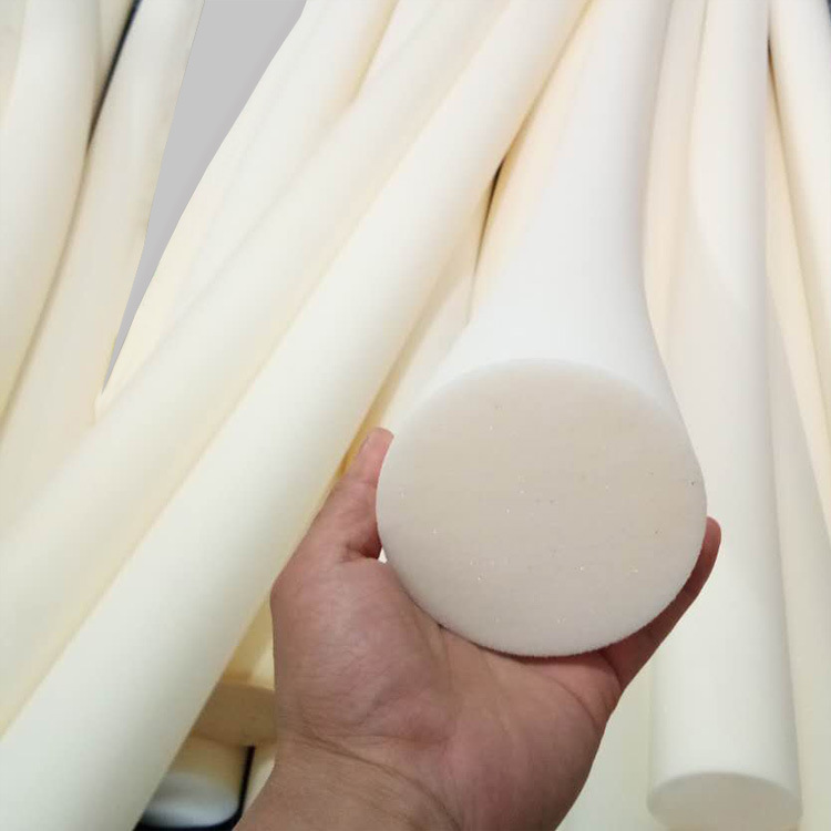 白色高密度透气缓冲抗压泡沫海绵圆柱 环形防损填充泡棉空心