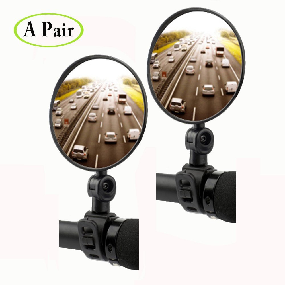 Mini bicicleta espejo retrovisor plegable espejo retrovisor bicicleta de montaña espejo convexo gran espejo retrovisor redondo