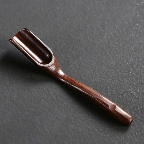 Tea spoon, solid wood tea set, tea spoon, ebony tea ceremony accessories, bamboo tea shovel, factory direct sale