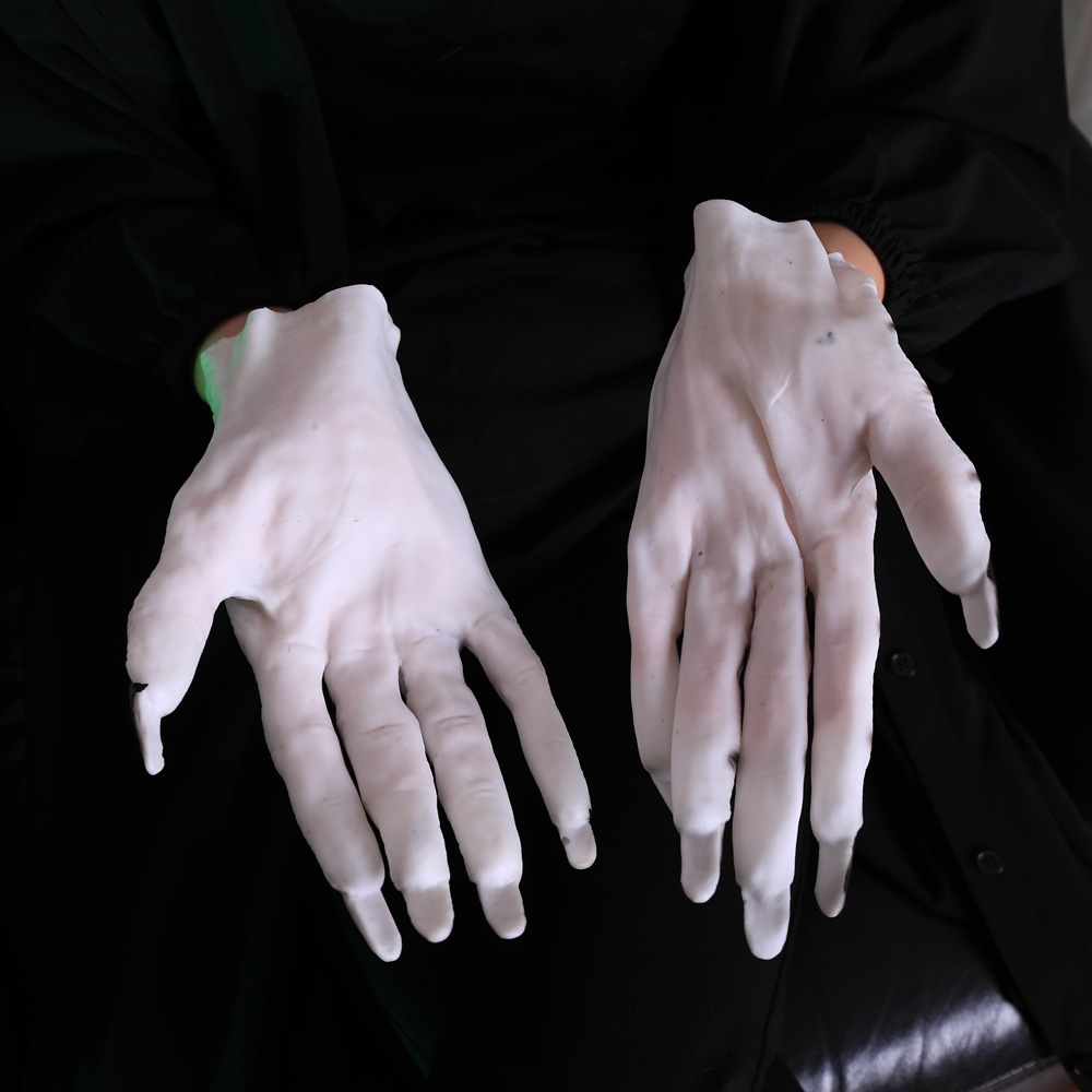 Halloween Horror Female Ghost Gloves Party Dress up Props Makeup Ball Supplies One Pair_voghion.com