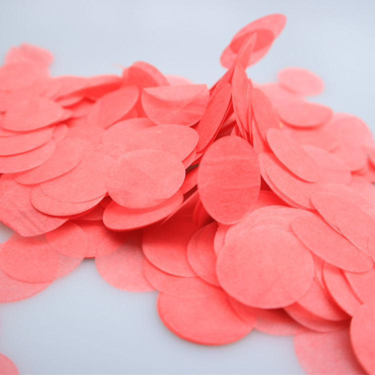 2.5cm 원형 색종이 수박 레드/10g 팩